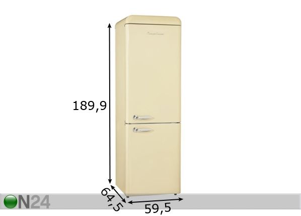 Ретро-холодильник Schaub Lorenz SL300SC-CB размеры