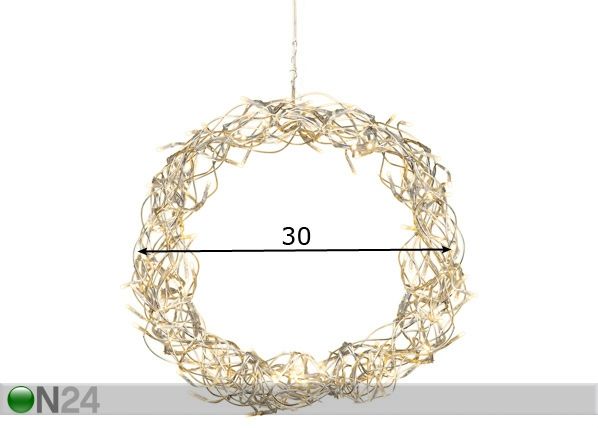 Рождественский венок Curly LED Ø30 см размеры