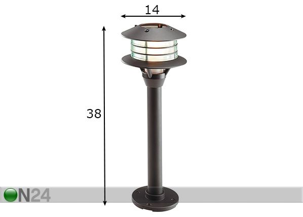 Садовый светильник LED Rumex размеры