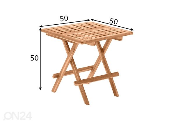 Садовый стол 50x50 cm размеры