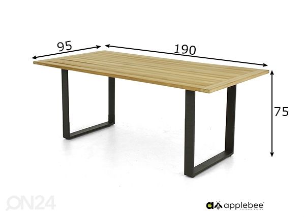 Садовый стол Condor 190x95 cm размеры