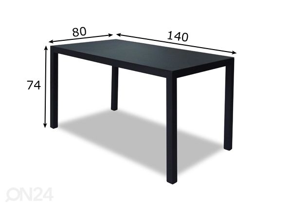 Садовый стол Vipex Home 80x140 см размеры