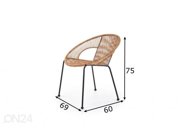 Садовый стул размеры