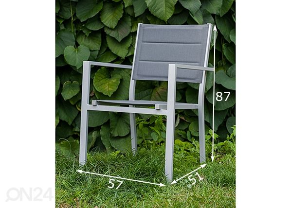Садовый стул Diverso 2 шт. размеры
