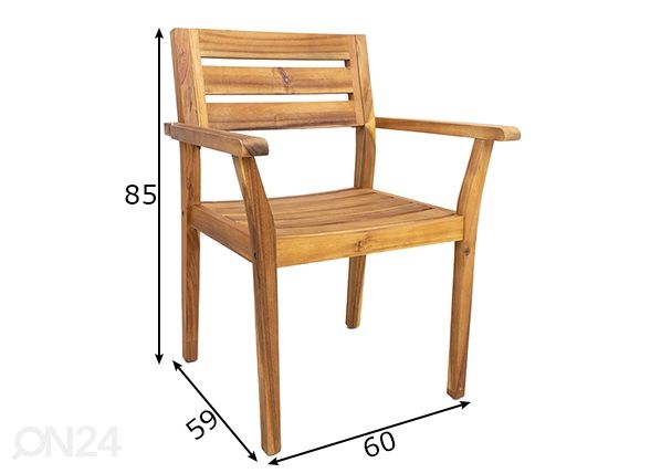 Садовый стул Florian размеры