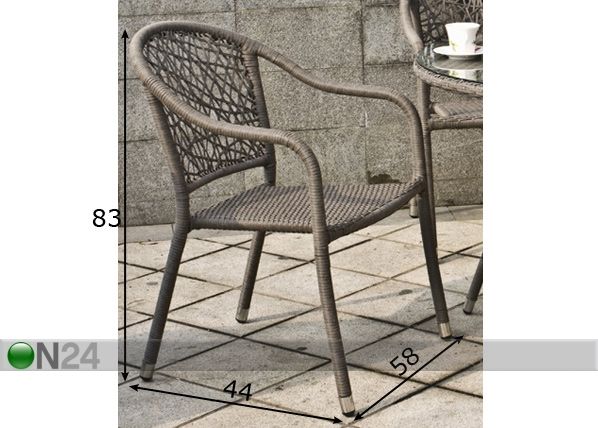Садовый стул Jung размеры