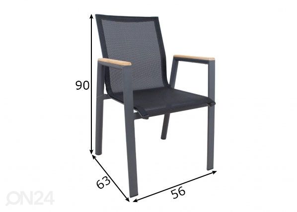Садовый стул Tampere размеры