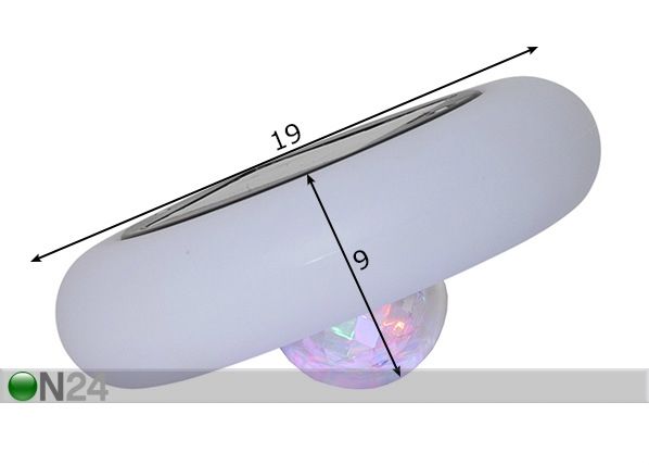 Светильник для бассейна на солнечной батарее размеры