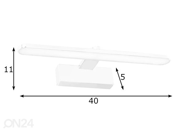 Светильник для ванной комнаты LED 8 Вт размеры