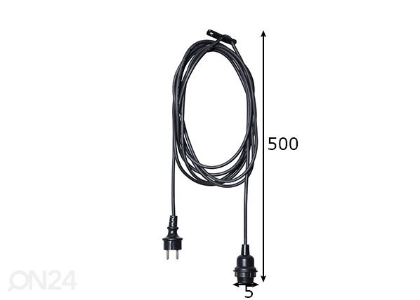 Световой кабель для цоколя E27 размеры