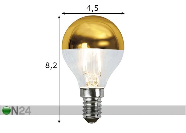 Светодиодная лампа E14 1,8 Вт размеры