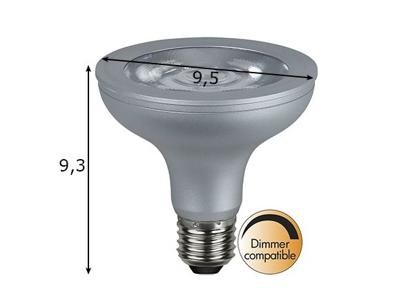 Светодиодная лампа E27 10 Вт размеры
