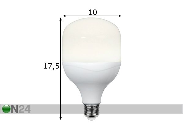 Светодиодная лампа E27 20 Вт размеры