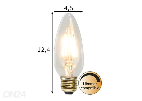 Светодиодная лампа E27 3,5 Вт размеры