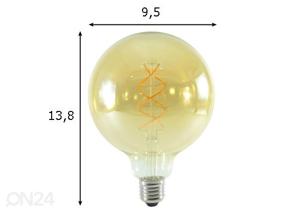 Светодиодная лампа E27 5 Вт размеры