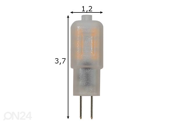 Светодиодная лампа G4 0,8 Вт размеры