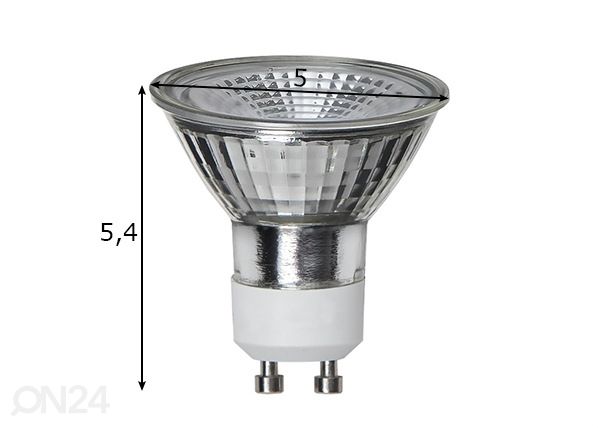 Светодиодная лампа GU10 5,4 Вт размеры