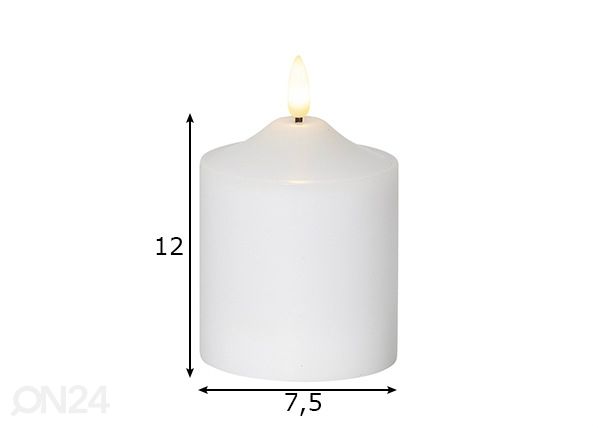 Свеча Flamme 12 cm размеры