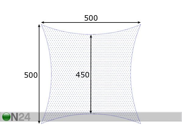 Солнцезащитный навес Puri 500x500 cm размеры