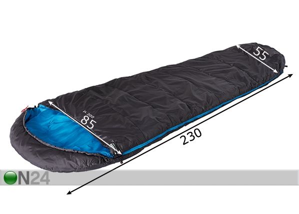 Спальный мешок High Peak TR 300 левый, антрацит / синий размеры