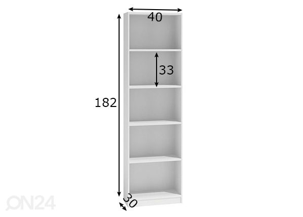 Стеллаж Finlay 40 cm размеры