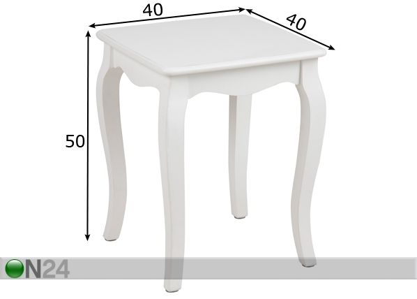 Столик Carriko 40x40 cm размеры