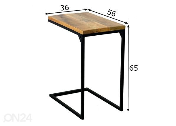 Столик Nordic 56x36 cm размеры