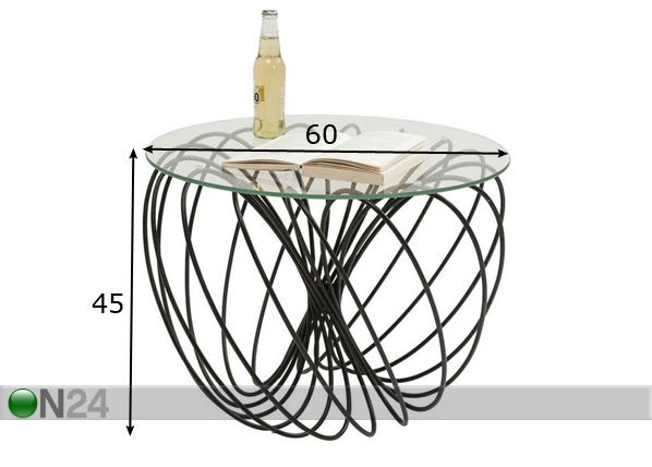 Столик Wire Ball Ø60xh45 cm размеры