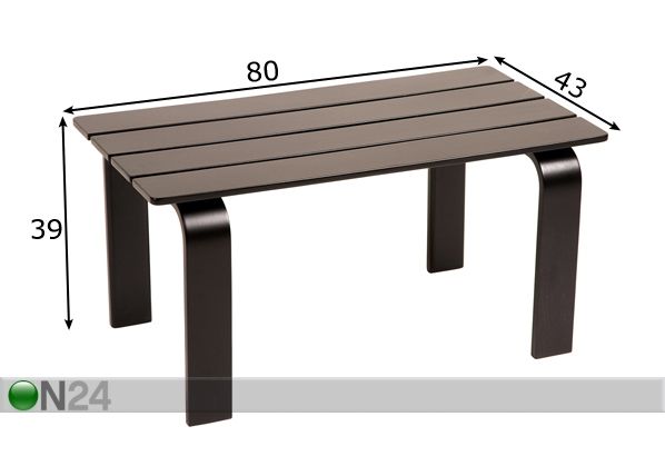 Стол Link 80x43 cm размеры