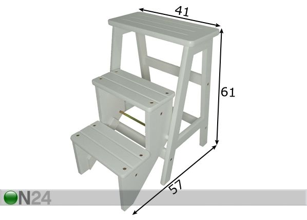 Стул-лестница Stepin размеры
