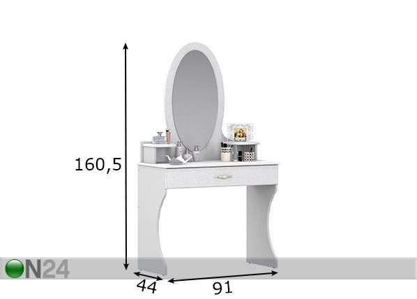 Туалетный столик Kristi размеры