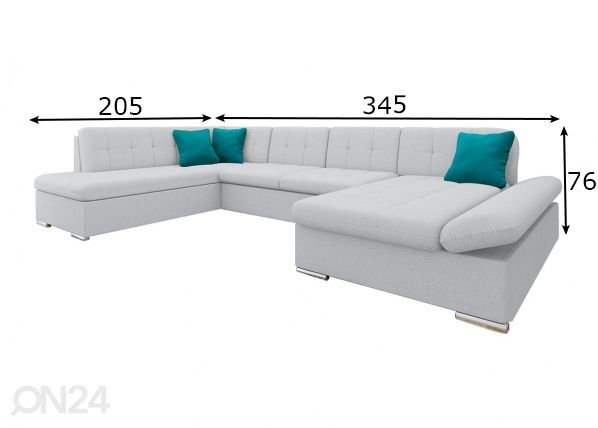 Угловой диван-кровать размеры