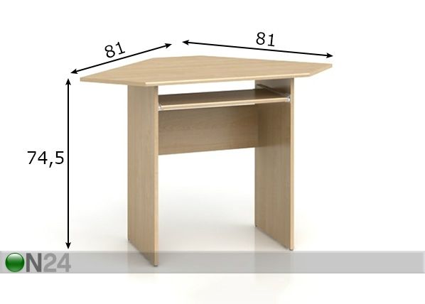 Угловой рабочий стол размеры