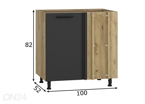 Угловой шкаф (нижний) 100 cm размеры