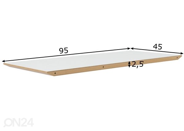 Удлиняющая панель для стола Bess размеры