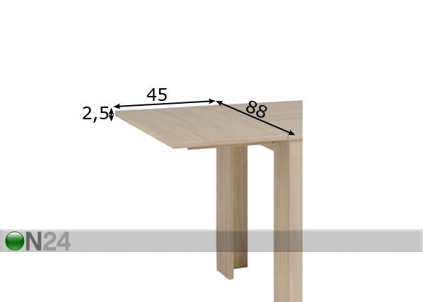 Удлиняющая панель для стола Warren размеры