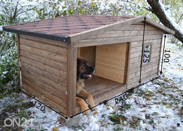 Утепленная собачья будка Max размеры