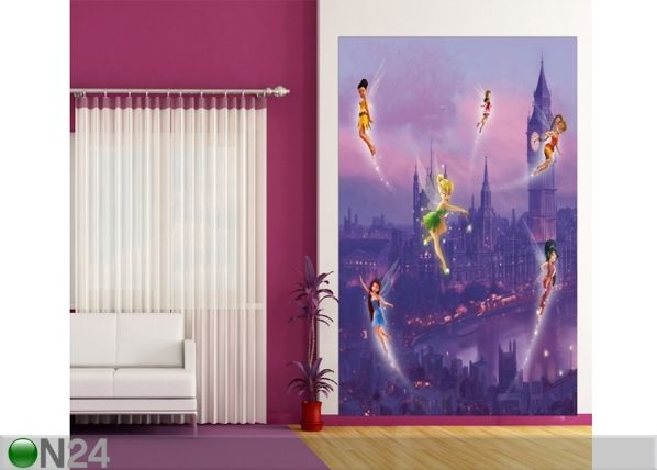 Флизелиновые фотообои Disney fairies in London 180x202 cm