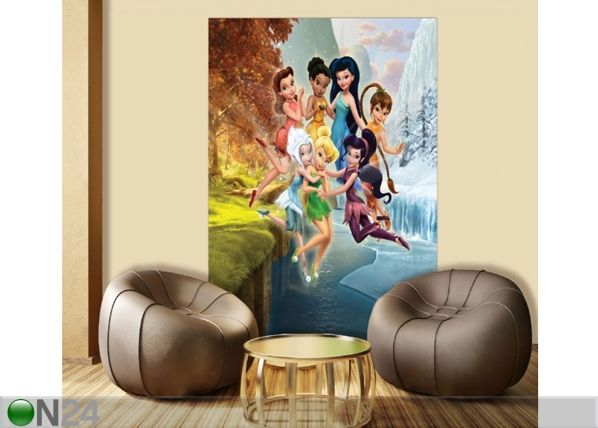 Флизелиновые фотообои Disney fairies playing 180x202 cm