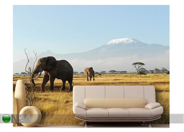 Фотообои Kilimanjaro elephants 400x280cm