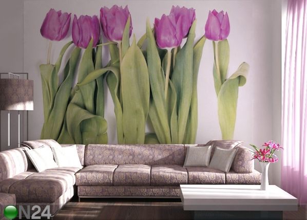 Фотообои Purple tulips 360x254 см