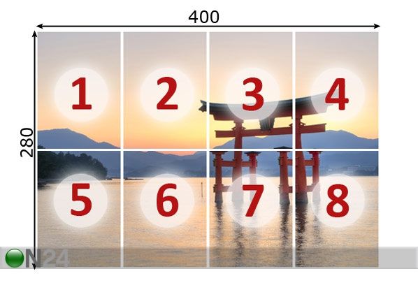 Фотообои Torii itsukushima 400x280 см размеры
