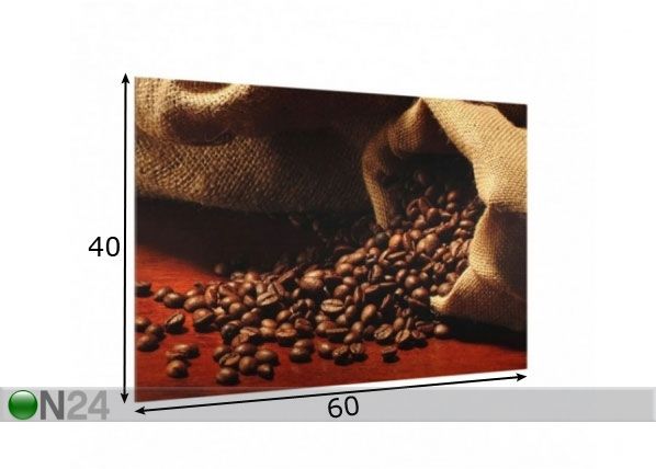 Фотостекло для кухонного фартука Dulcet Coffee 40x60 cm размеры