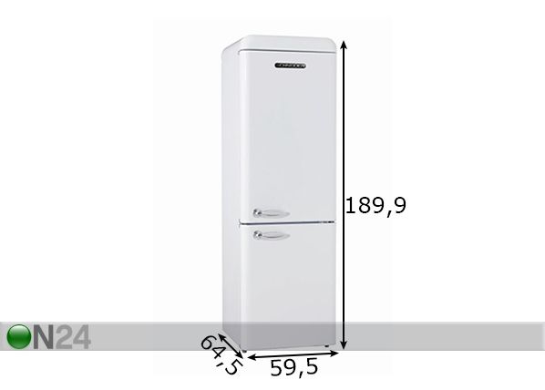 Холодильник в ретро-стиле Schneider размеры