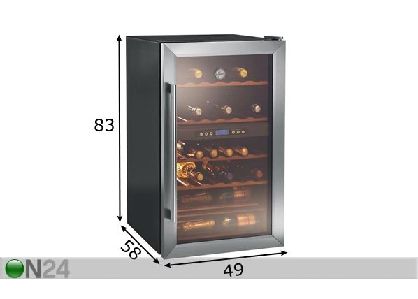 Холодильник для вина Hoover размеры