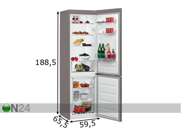 Холодильник-морозильник Whirlpool размеры