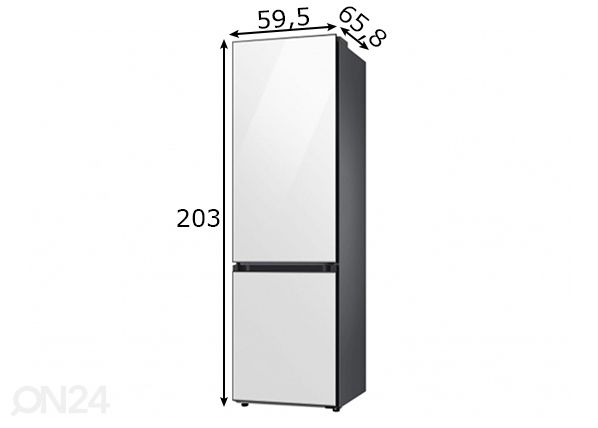 Холодильник Samsung Bespoke размеры
