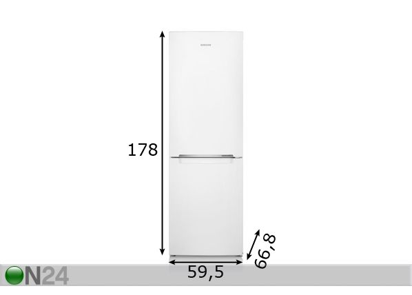 Холодильник Samsung RB29HSR2DWW размеры