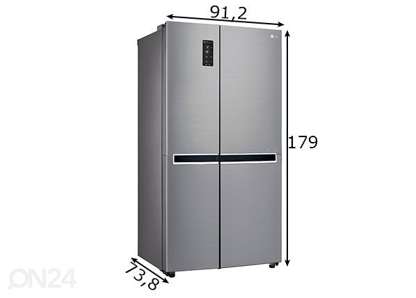 Холодильник Side by side LG размеры