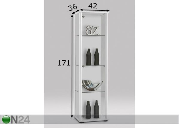 Шкаф-витрина Bora 1 размеры